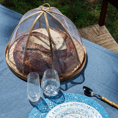 Bamboo Tray With Food Cover