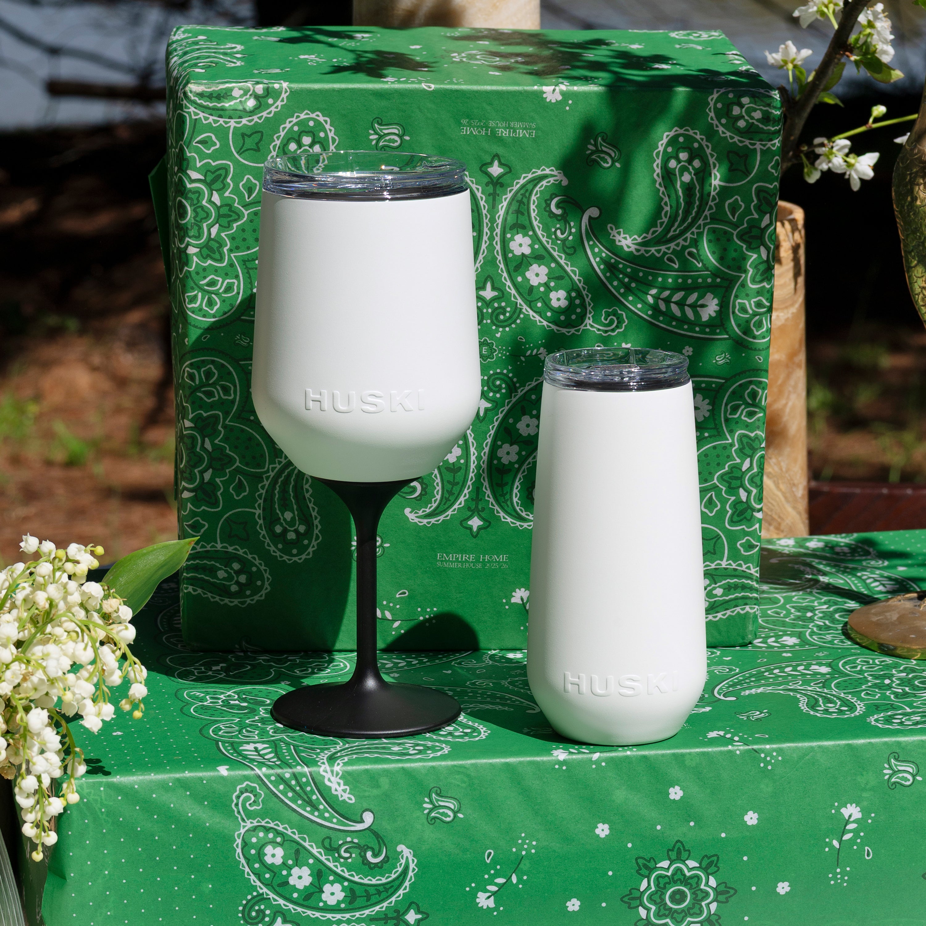 Huski Champagne Flute - White
