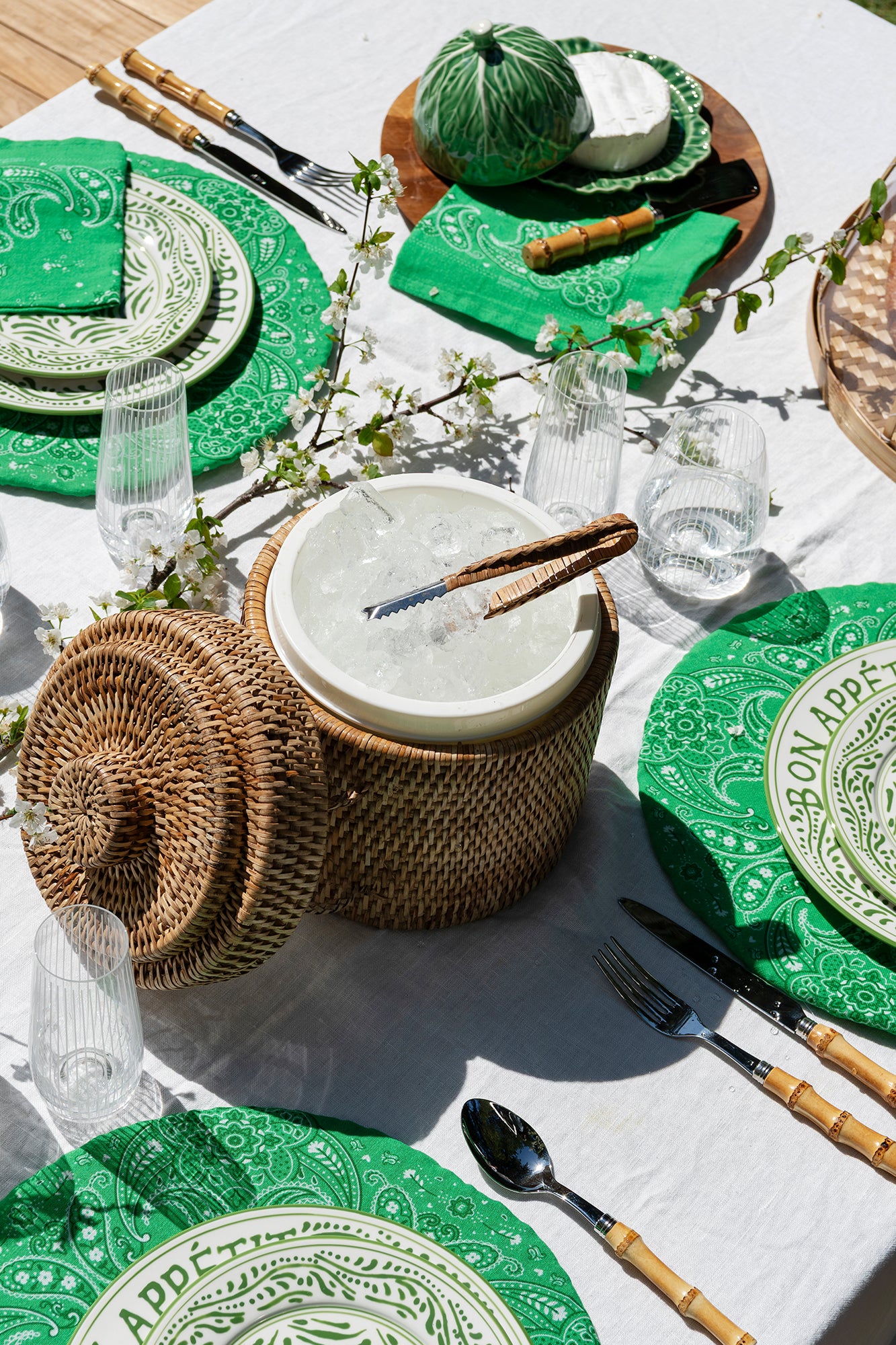 Rattan Ice Bucket - Natural