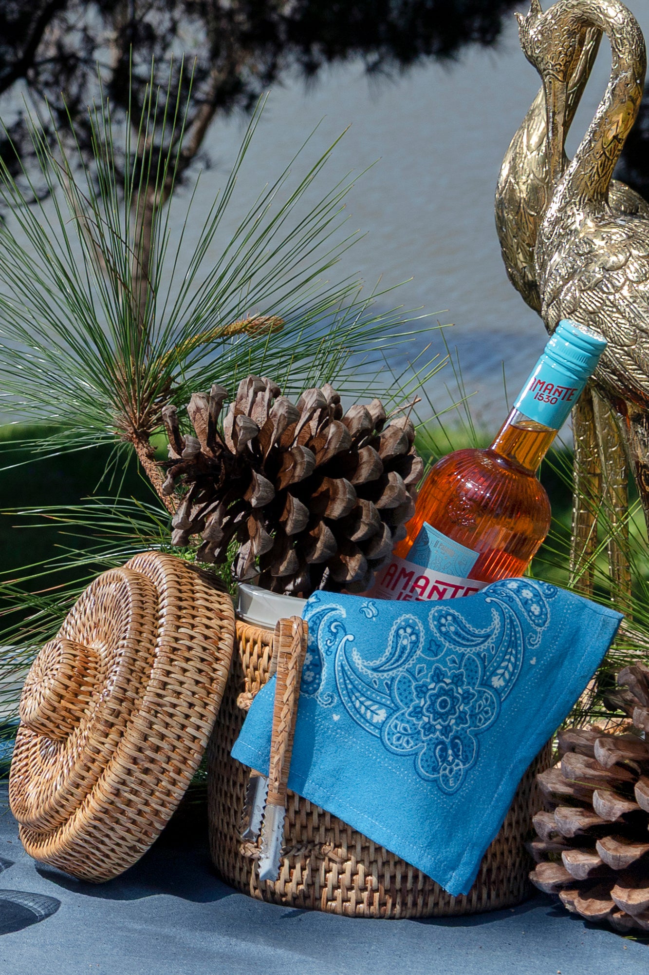 Rattan Ice Bucket - Natural