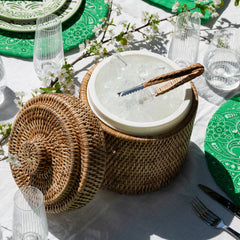 Rattan Ice Bucket - Natural