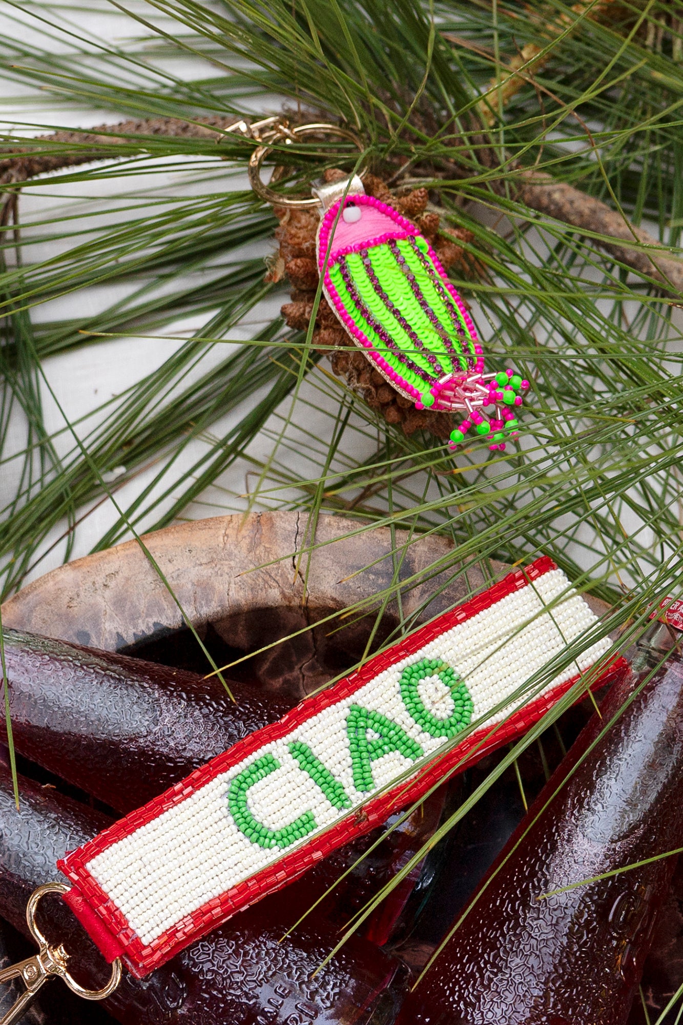 Fish Key Chain - Green