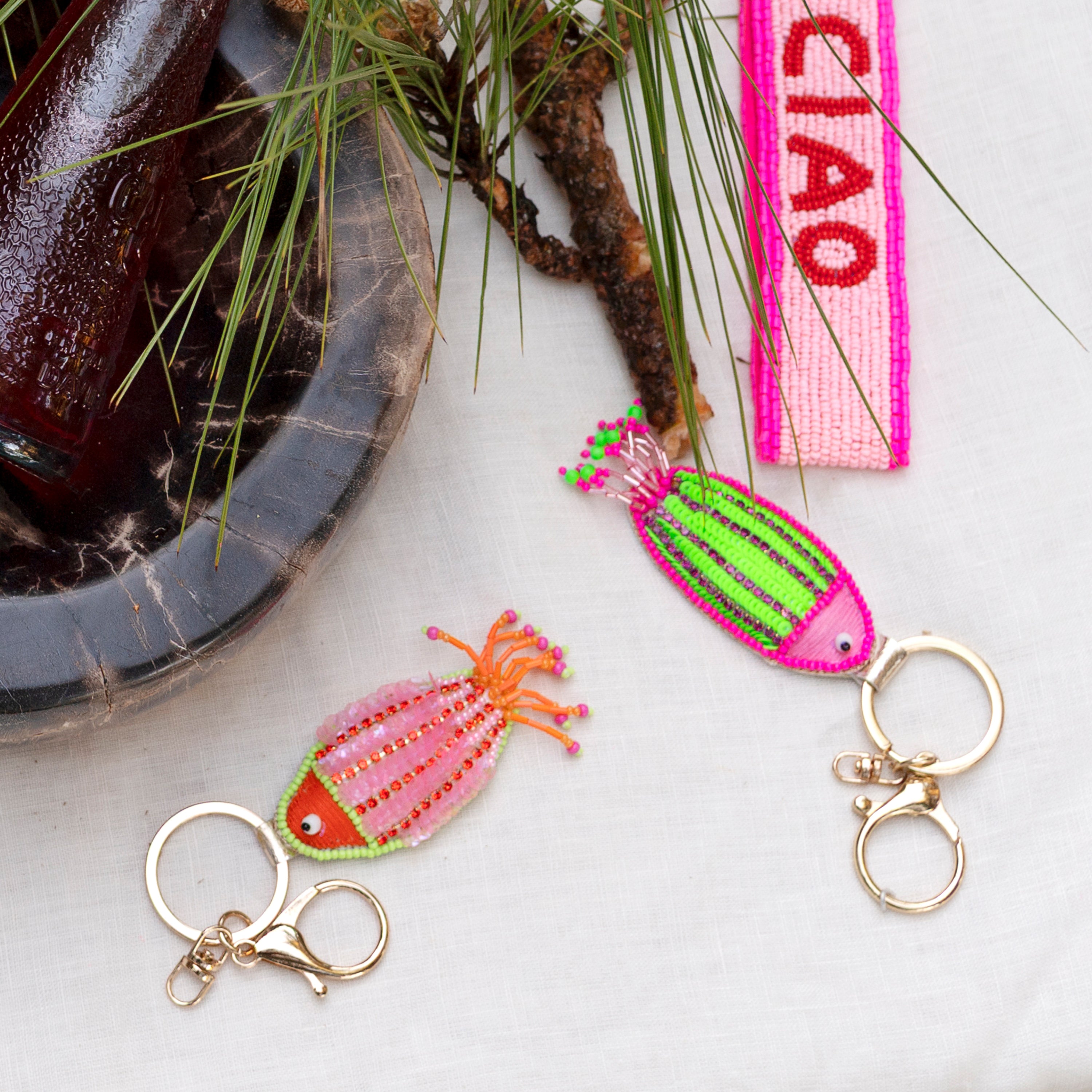 Fish Key Chain - Pink