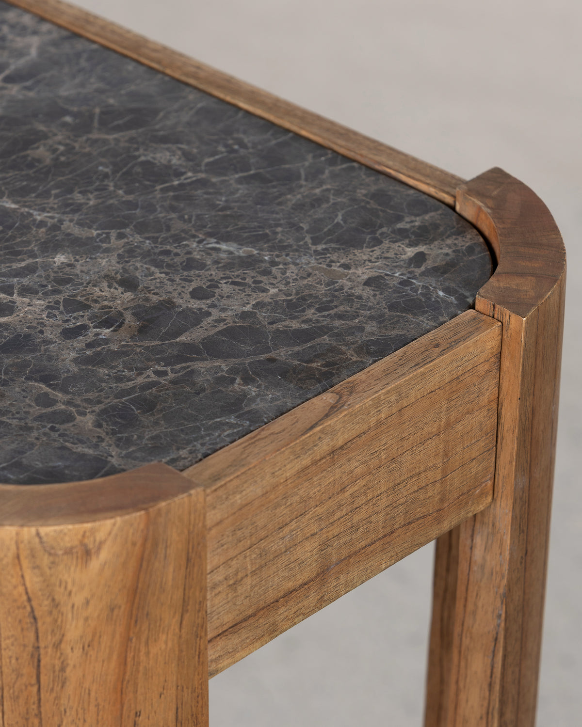 Auguste Console Choc Marble - Antique Mindi