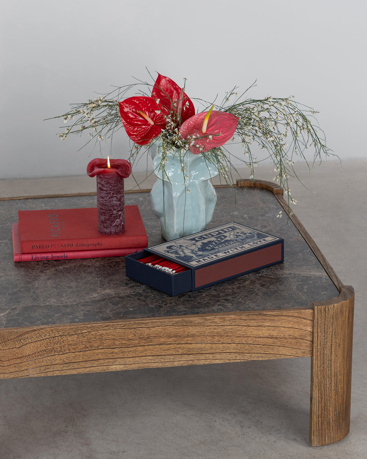 Auguste Square Coffee Table - Antique Mindi