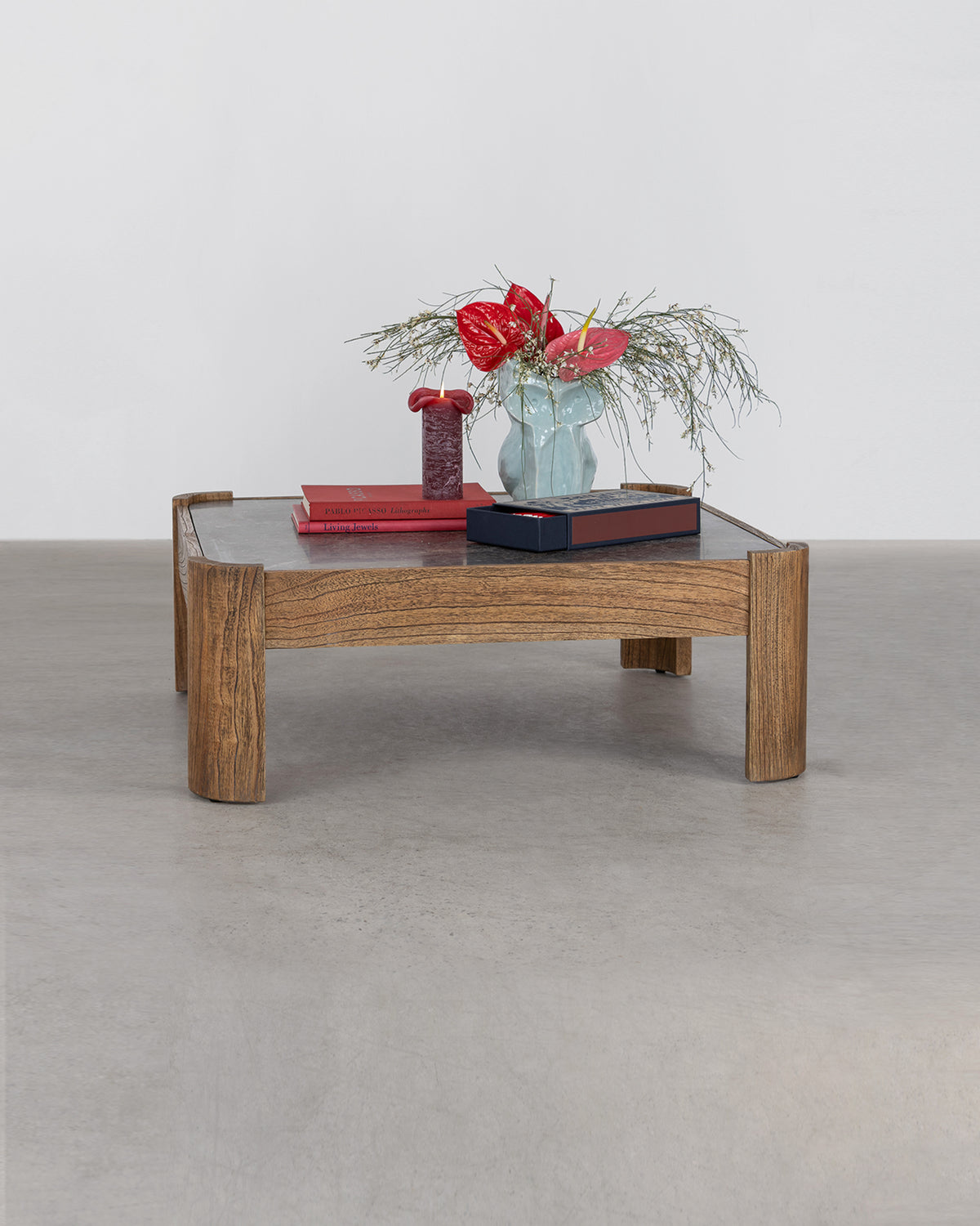 Auguste Square Coffee Table - Antique Mindi