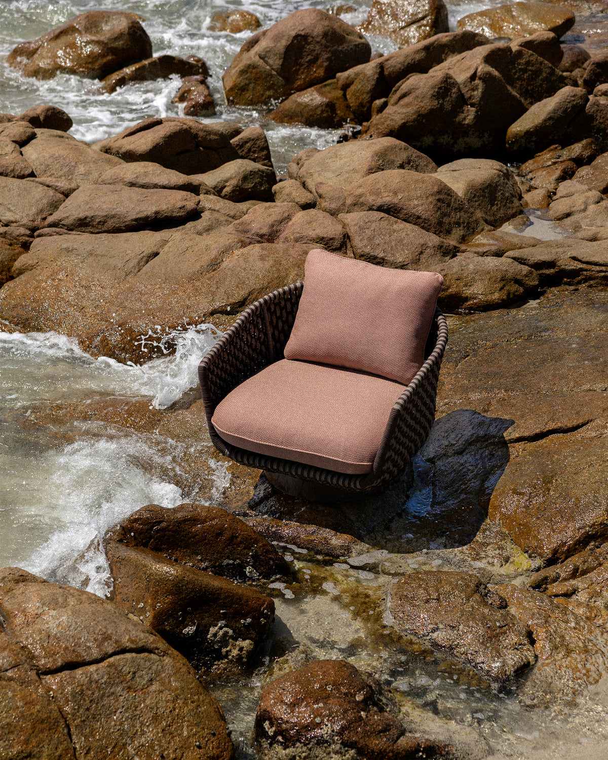 Calypso Swivel Chair - Guava