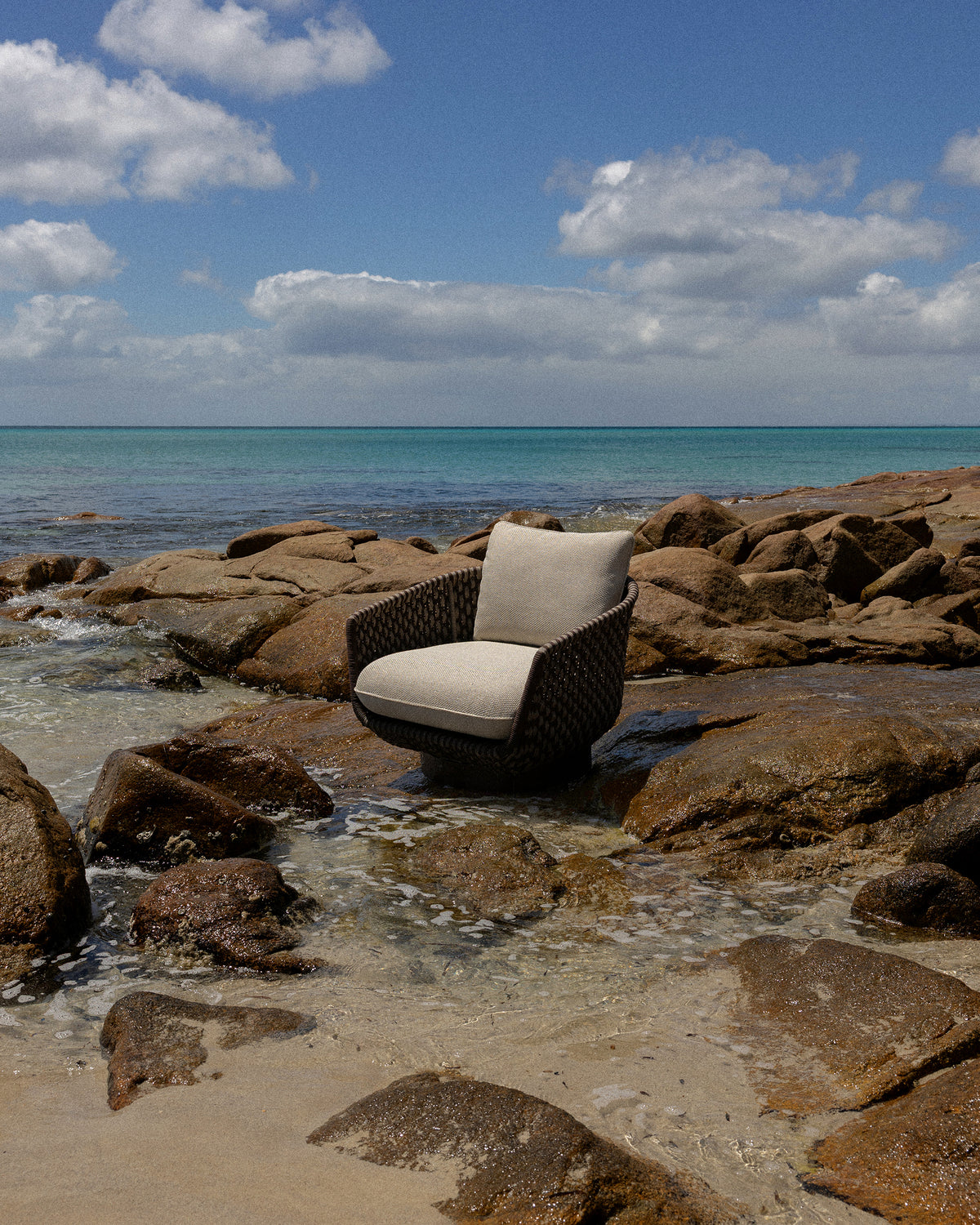 Calypso Swivel Chair - Sesame