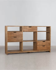 Florida Half Triple Bookcase - Antique Mindi