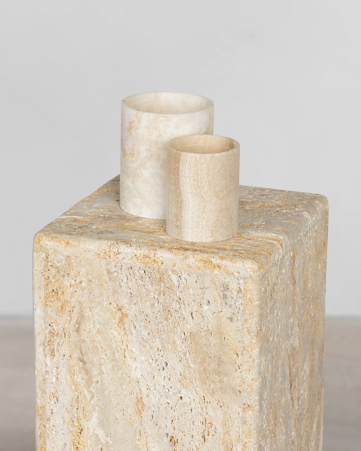 Kloss Candle Holder - White Onyx