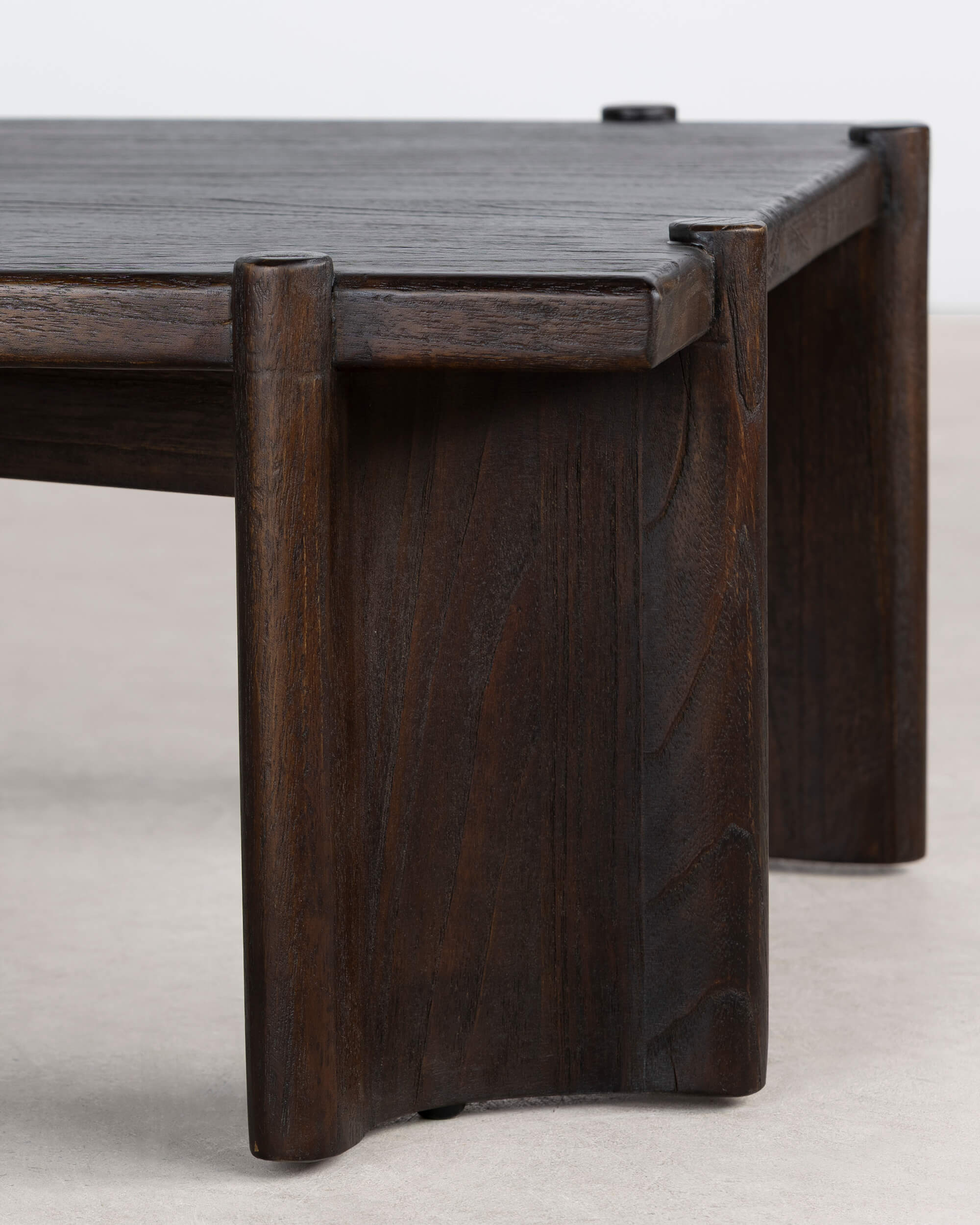 Leonard Rectangle Coffee Table - Cola