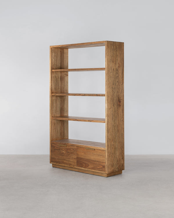 Louisa Bookcase With Drawers - Antique Mindi