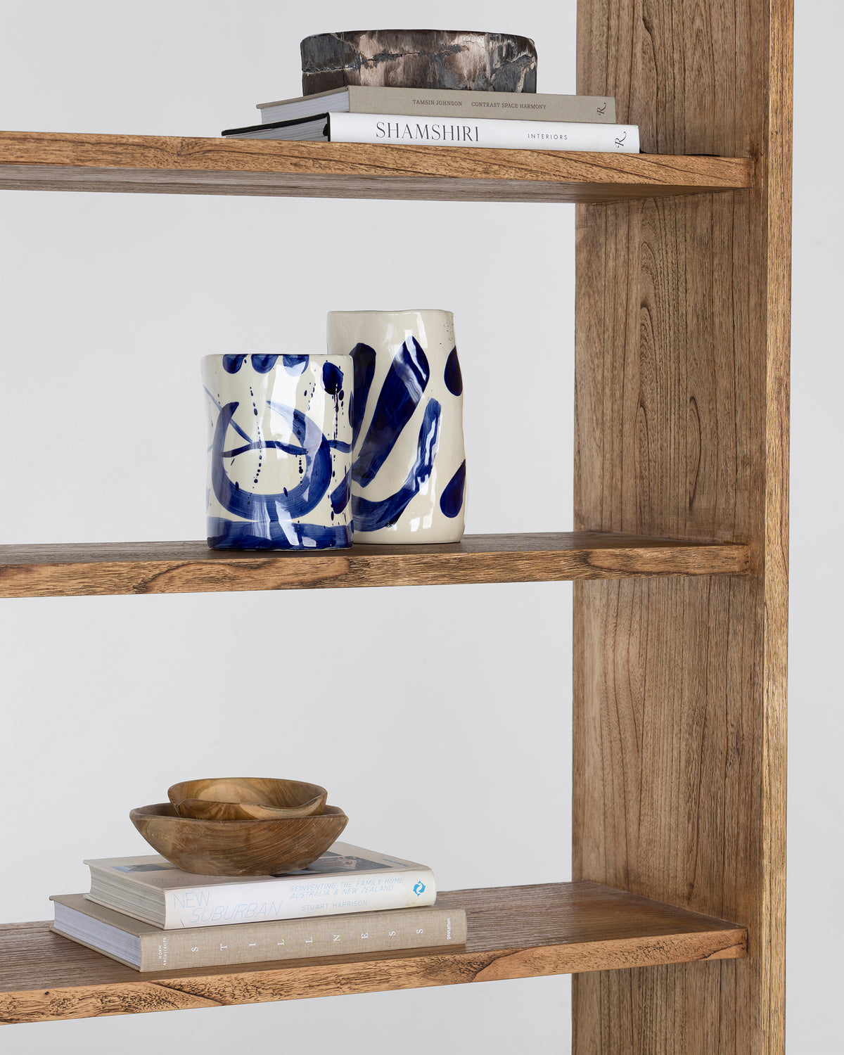 Louisa Bookcase With Drawers - Antique Mindi