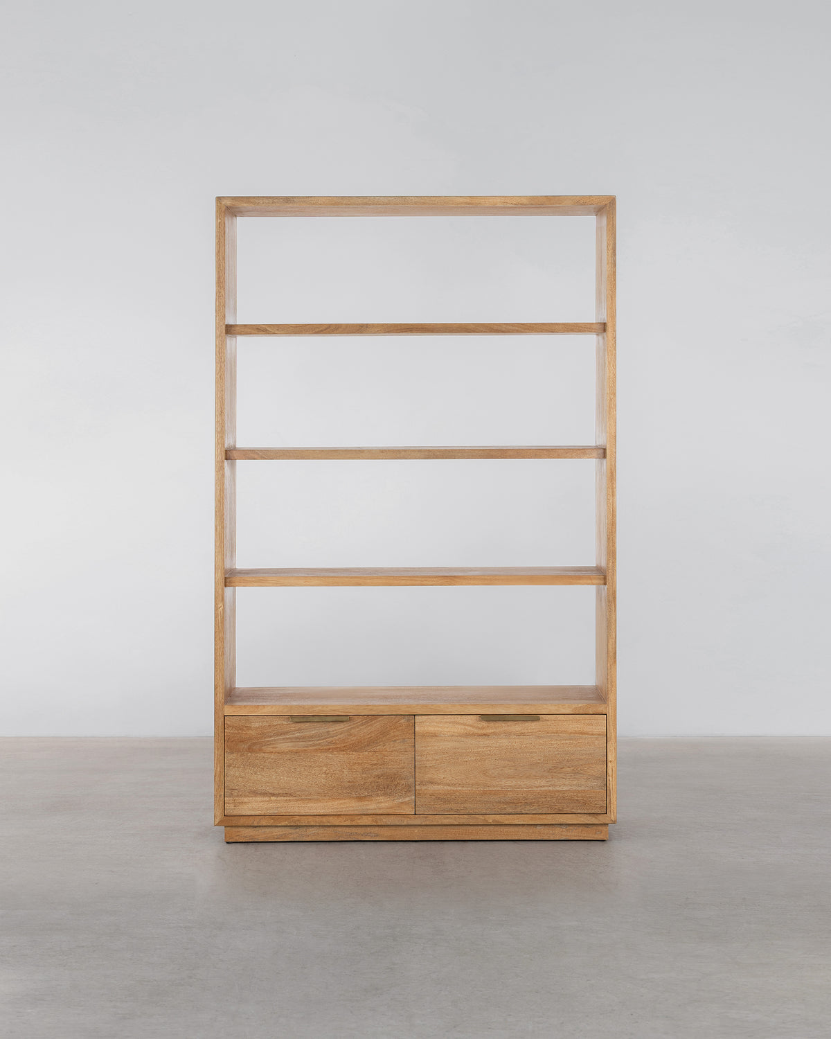 Louisa Bookcase With Drawers - Rustic Matte