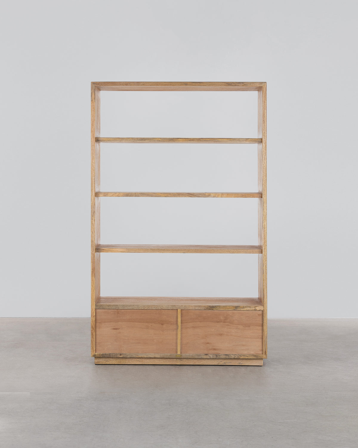 Louisa Bookcase With Drawers - Rustic Matte