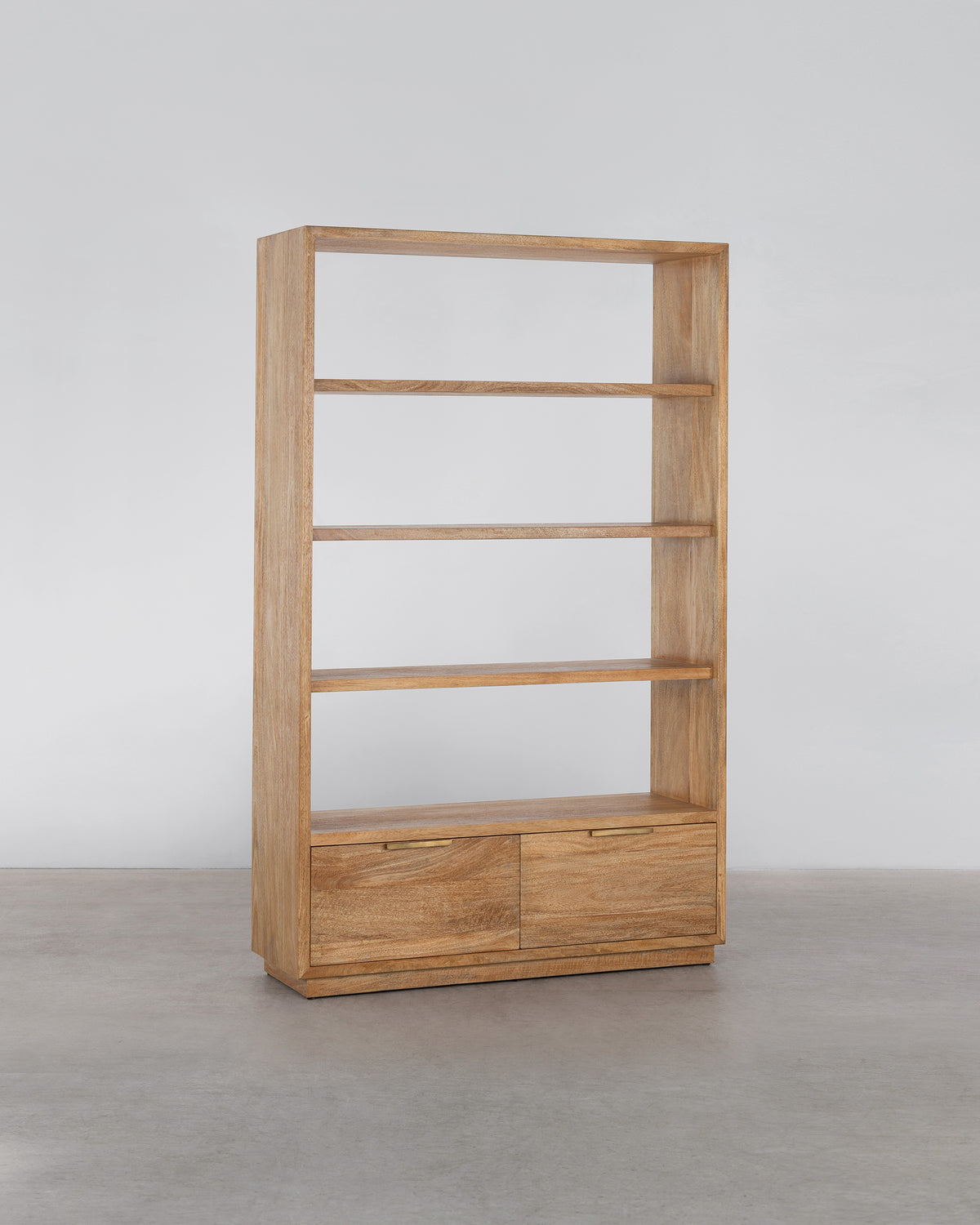 Louisa Bookcase With Drawers - Rustic Matte