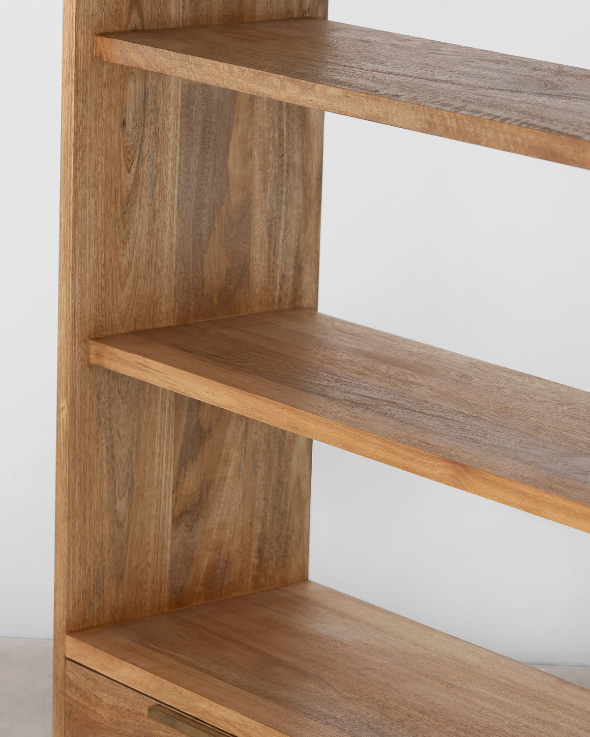 Louisa Bookcase With Drawers - Rustic Matte