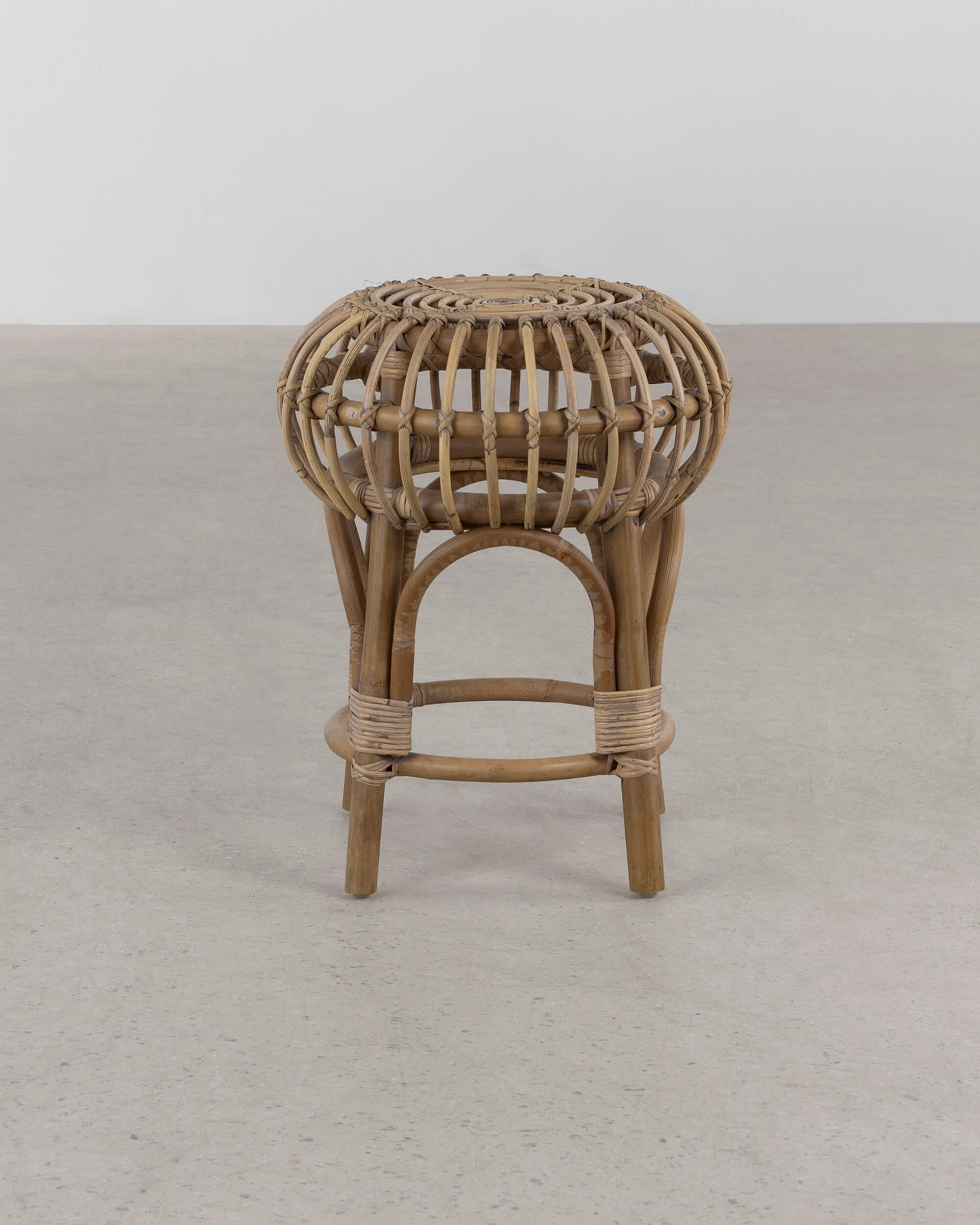 Park Rattan Stool - Natural