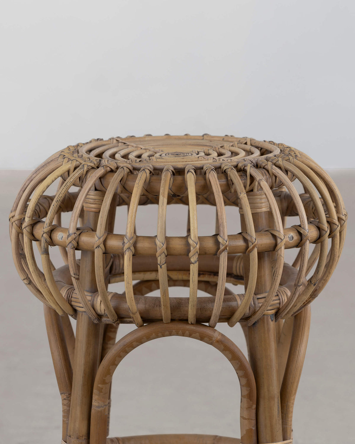 Park Rattan Stool - Natural