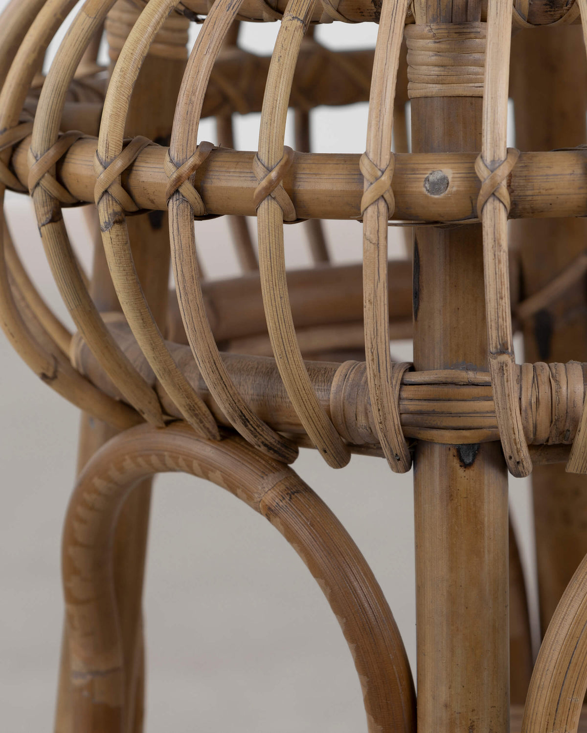 Park Rattan Stool - Natural