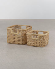 Pez Square Basket - Natural