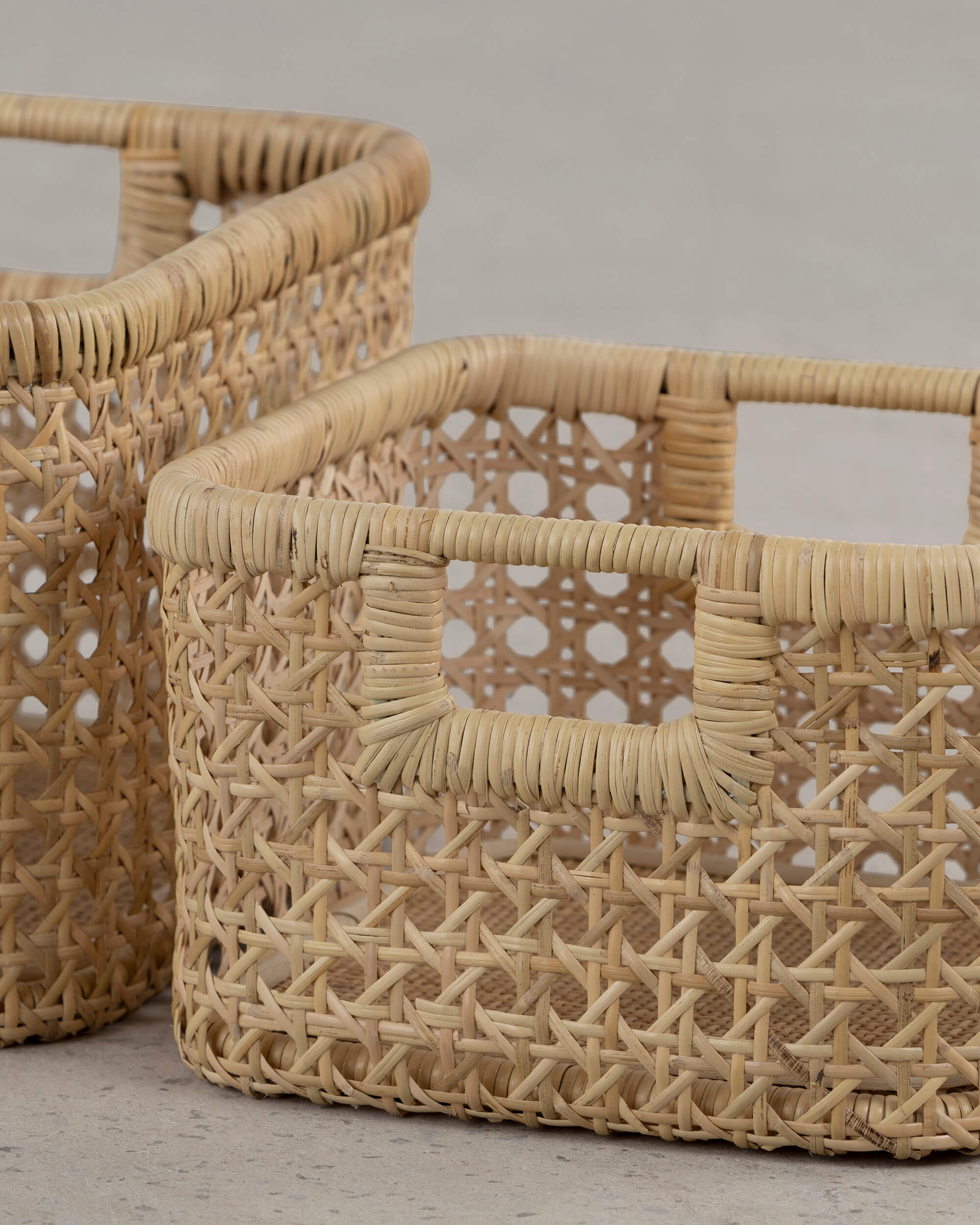 Pez Square Basket - Natural