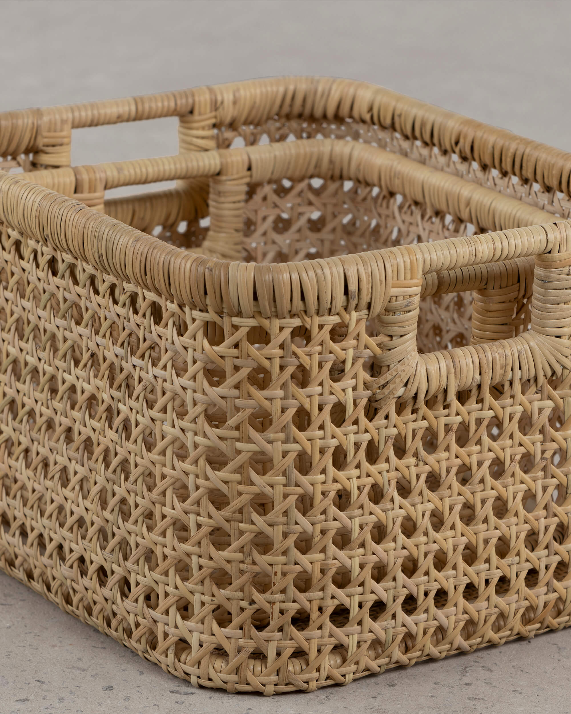 Pez Square Basket - Natural