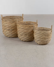 Rattan Round Basket - Natural