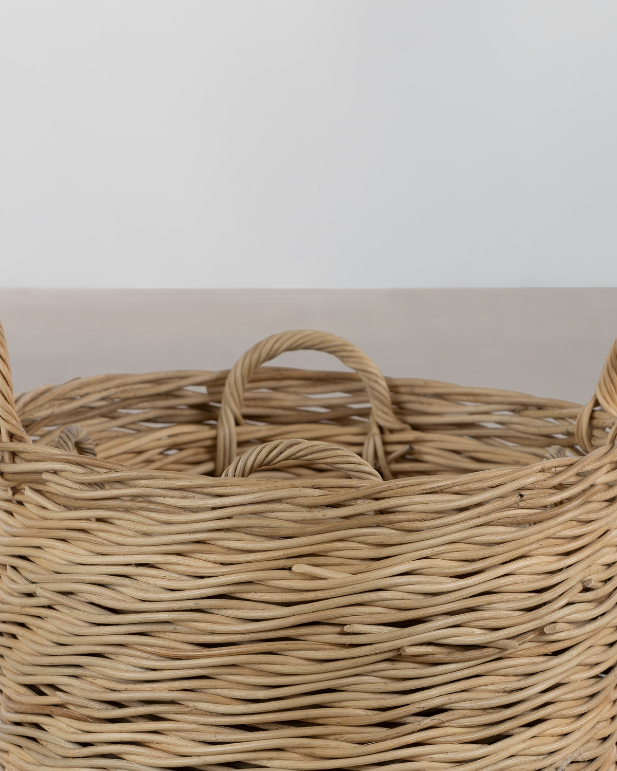 Rattan Round Basket - Natural