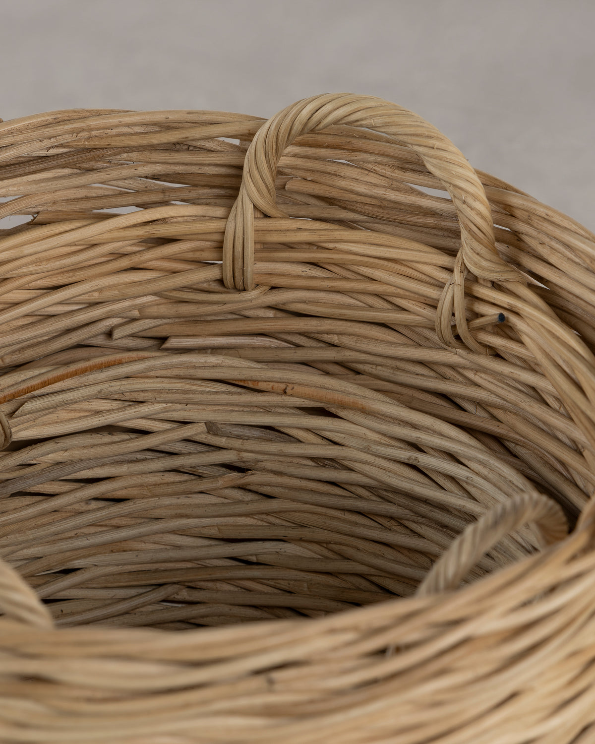 Rattan Round Basket - Natural