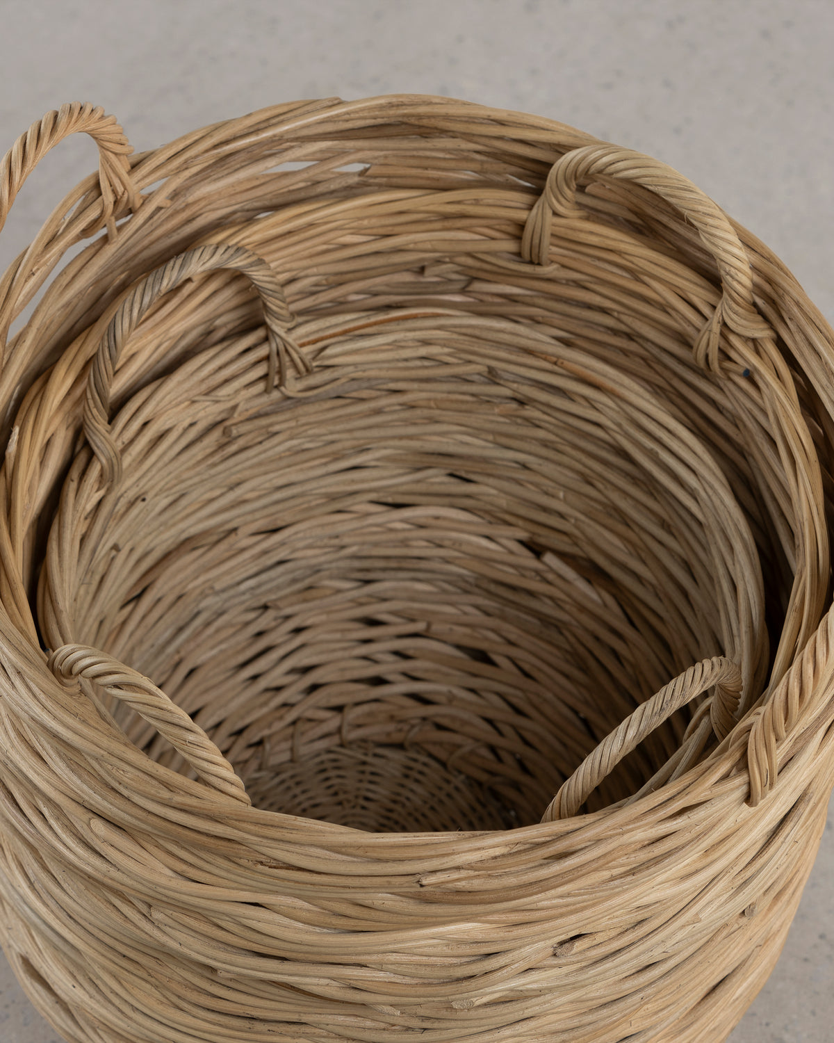 Rattan Round Basket - Natural