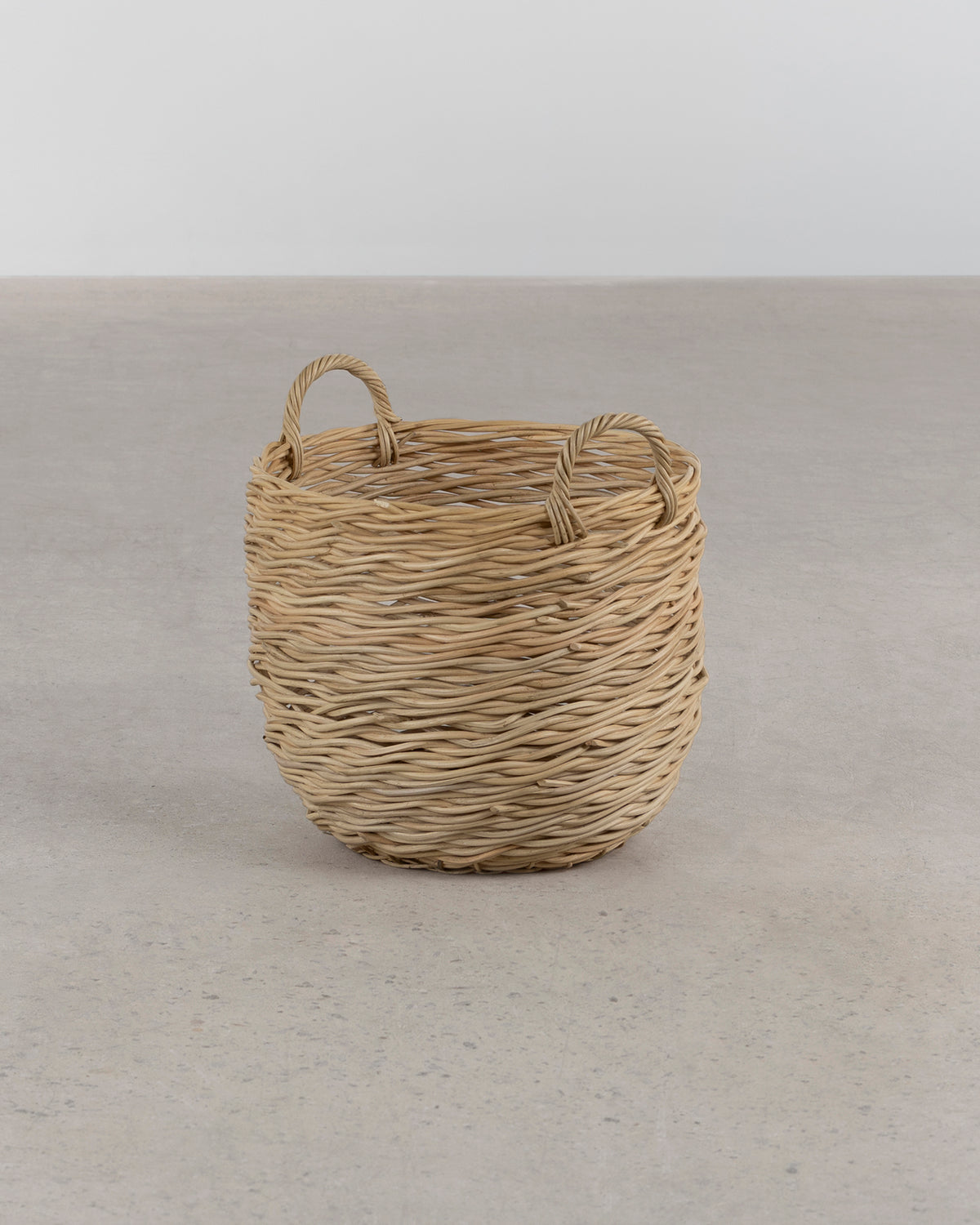 Rattan Round Basket - Natural