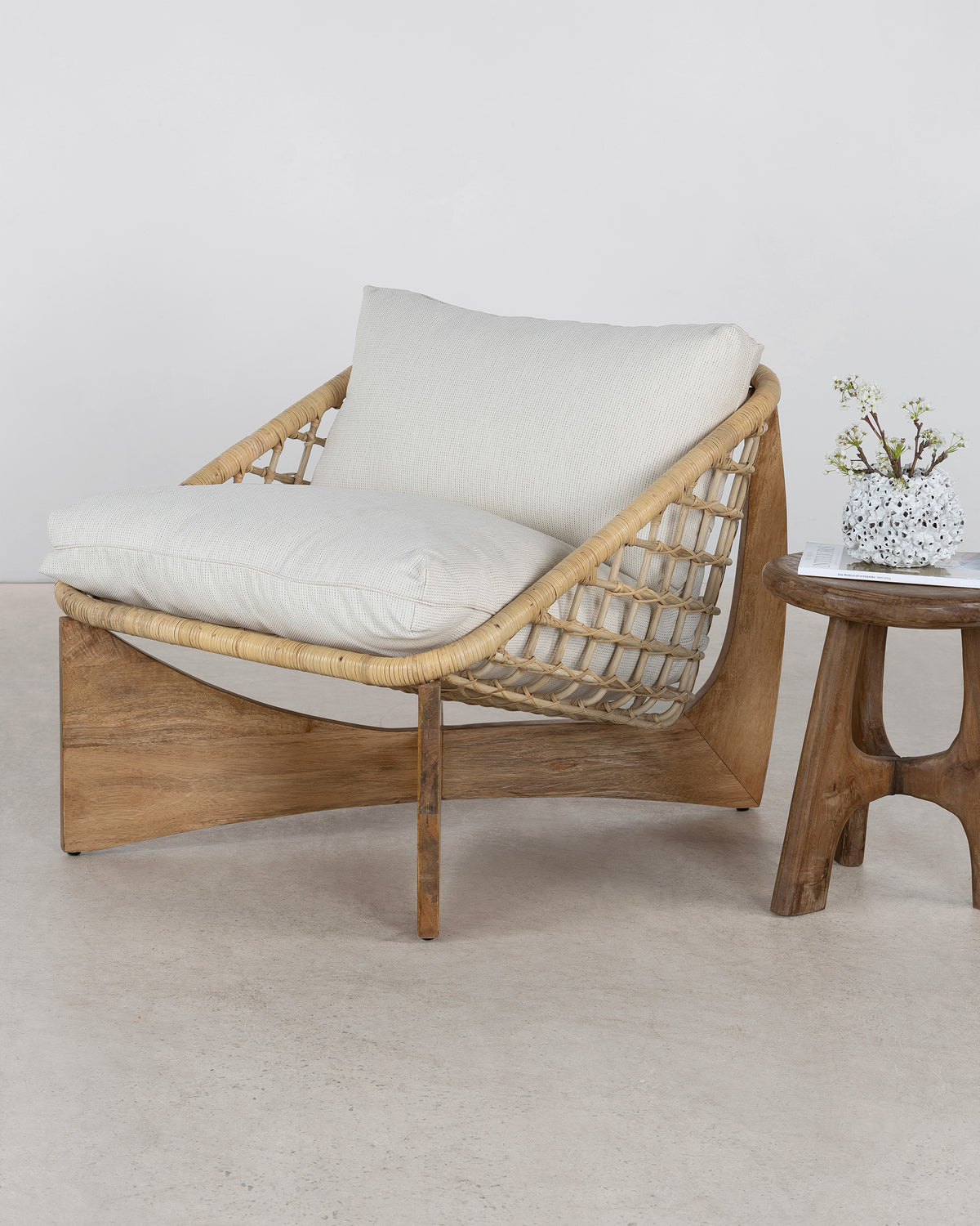 Vera Occasional Chair - Natural Rattan