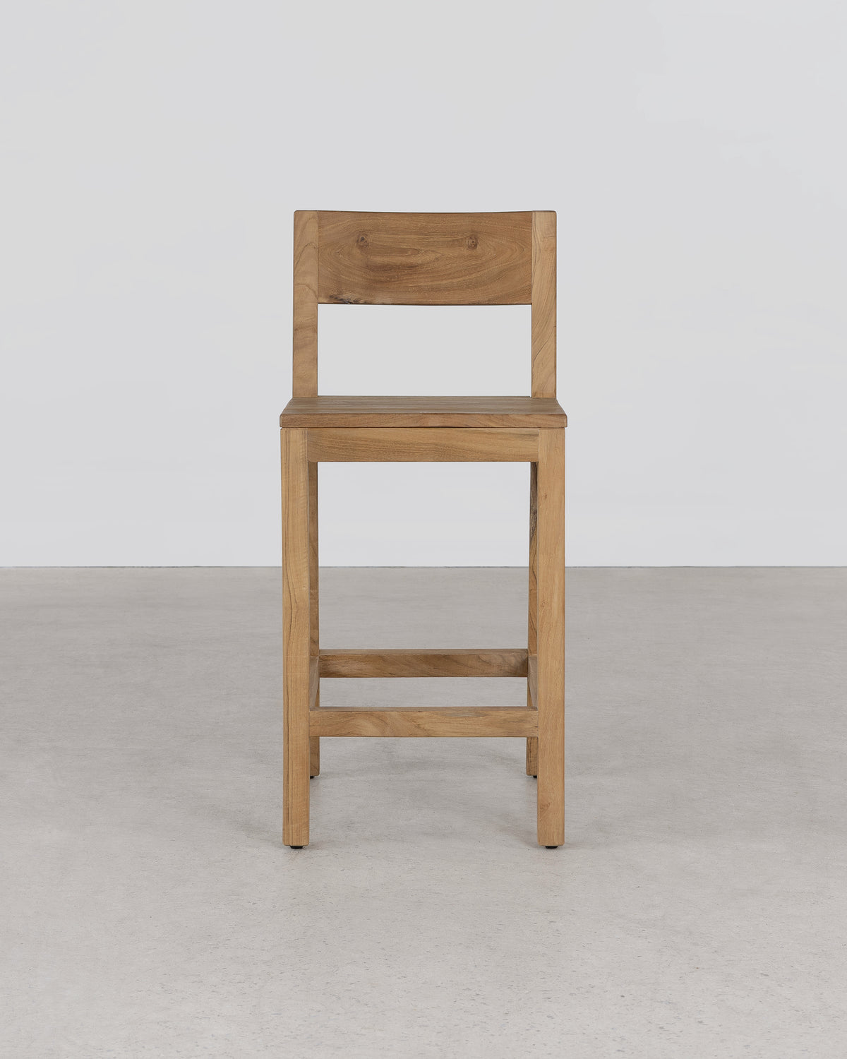 Vista Bar Stool With Back - Natural