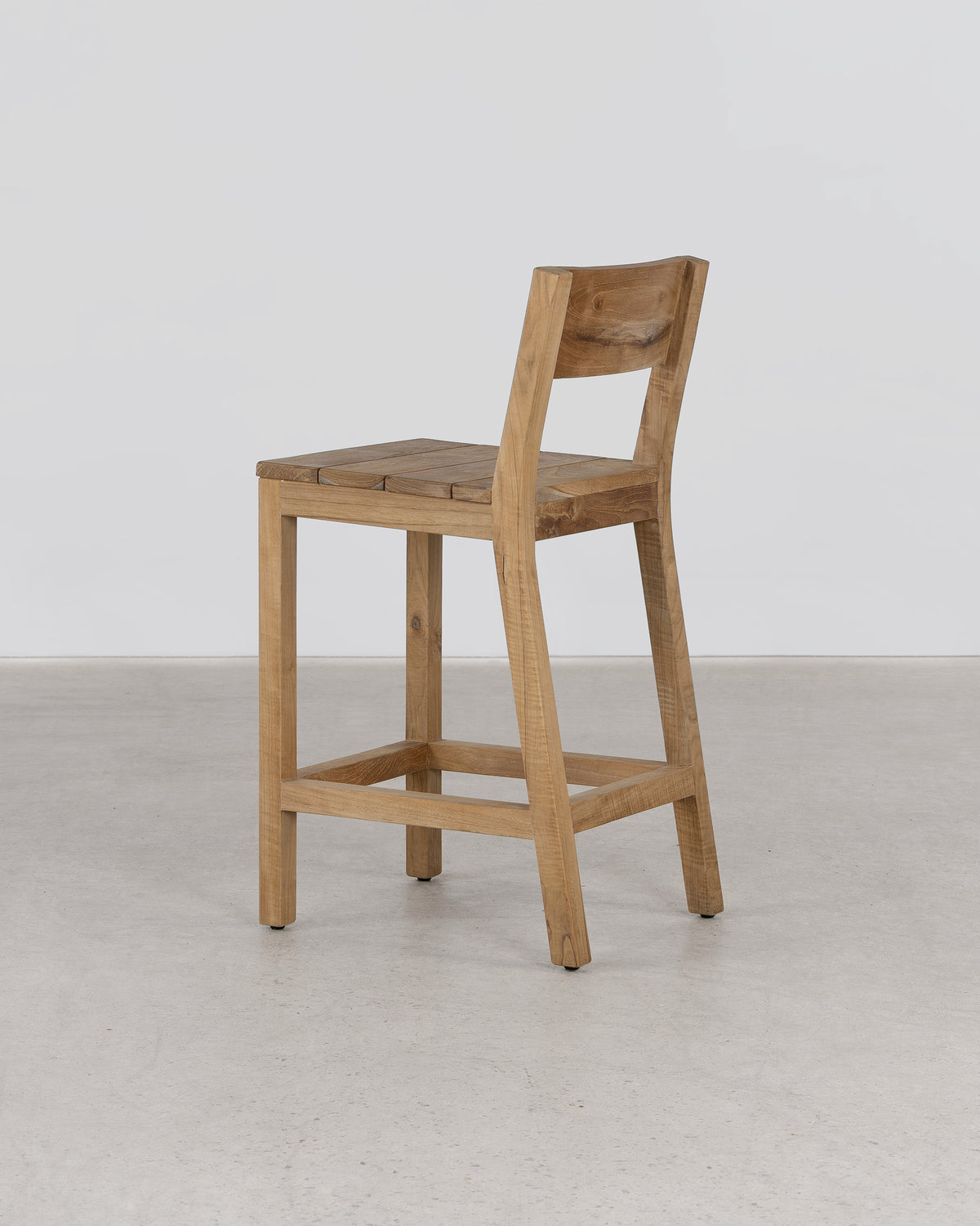 Vista Bar Stool With Back - Natural