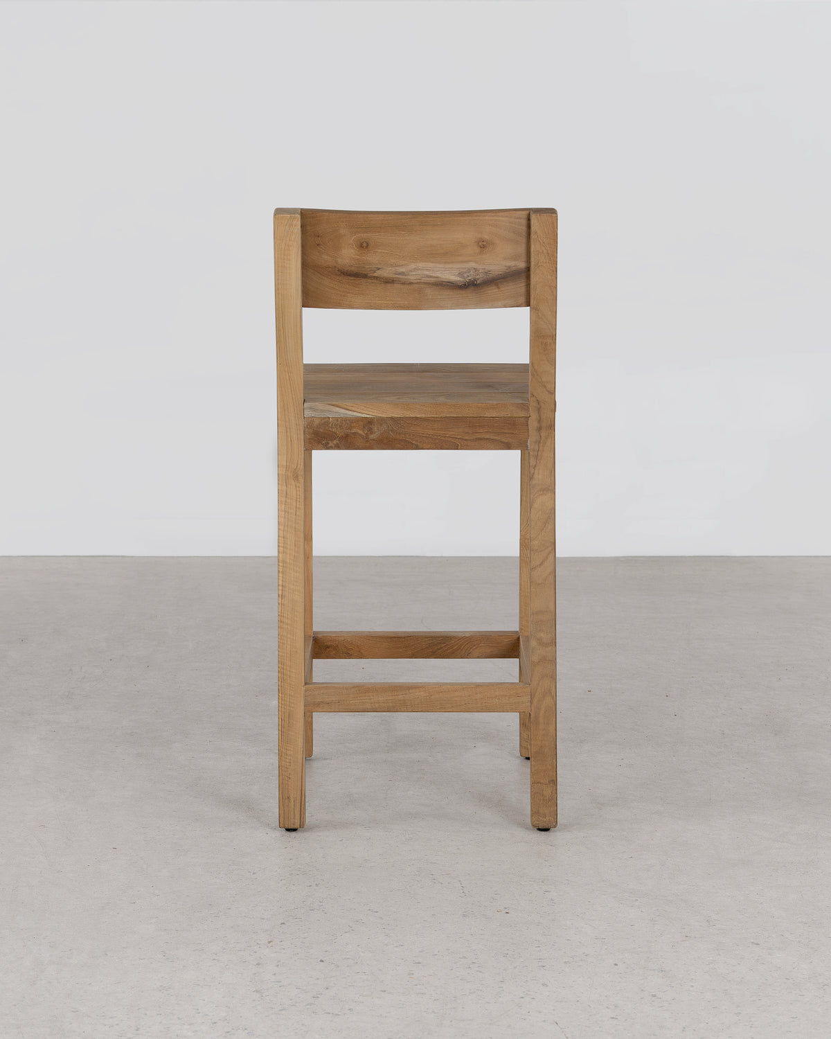 Vista Bar Stool With Back - Natural