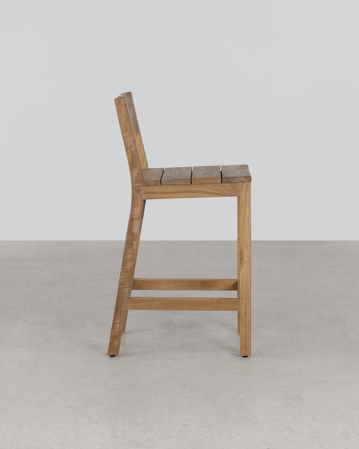 Vista Bar Stool With Back - Natural