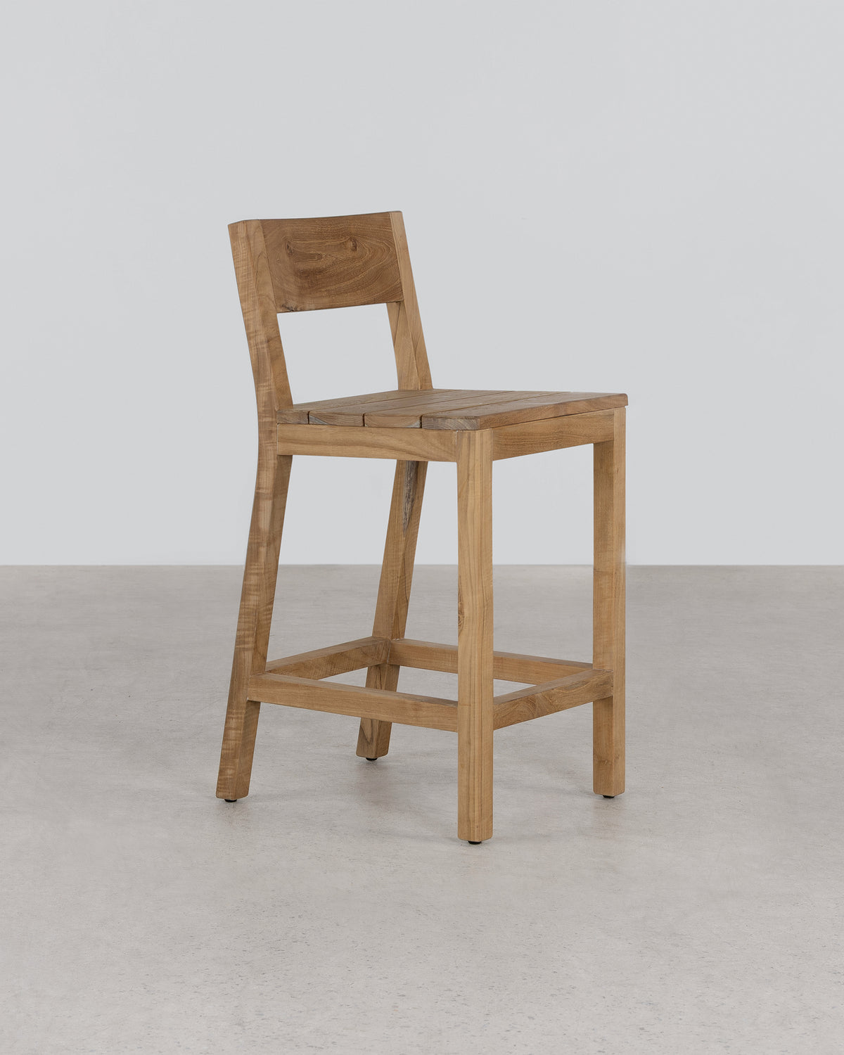 Vista Bar Stool With Back - Natural
