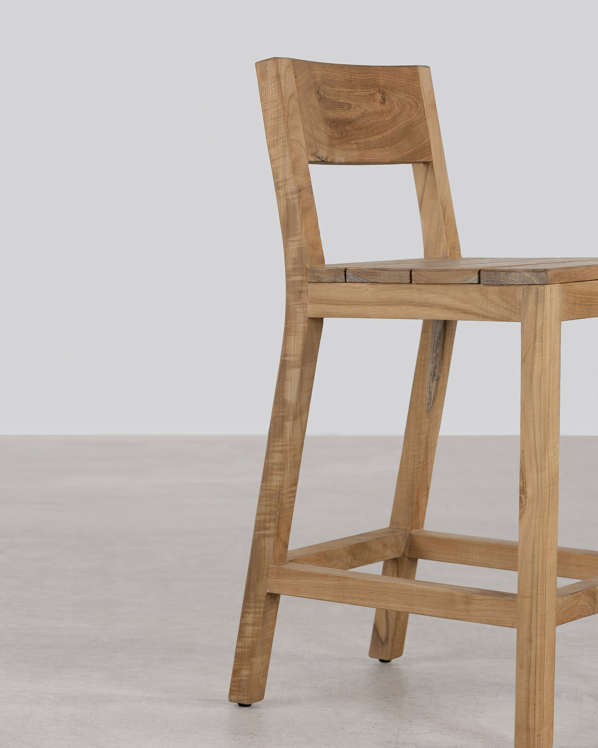 Vista Bar Stool With Back - Natural