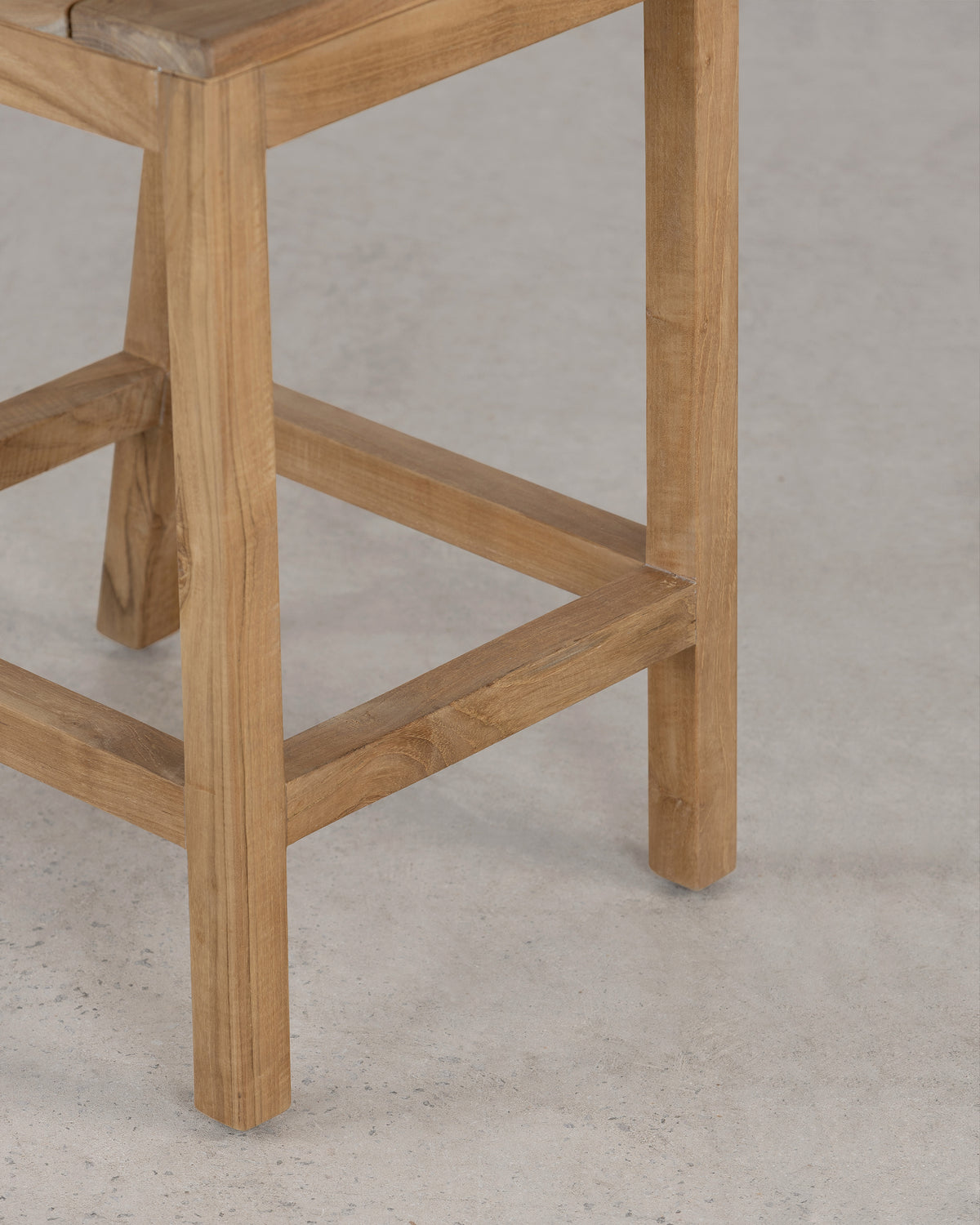 Vista Bar Stool With Back - Natural