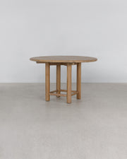 Vista Round Slatted Dining Table - Natural