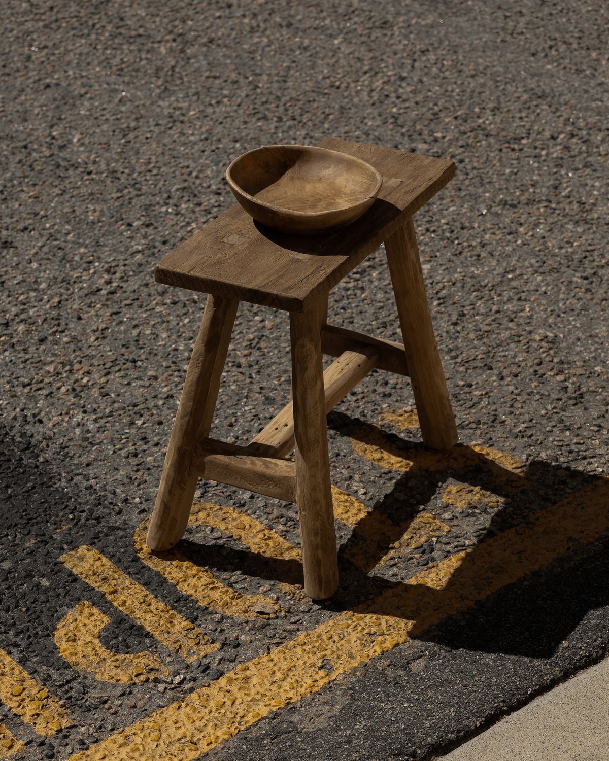 Organic Teak Stool - Square