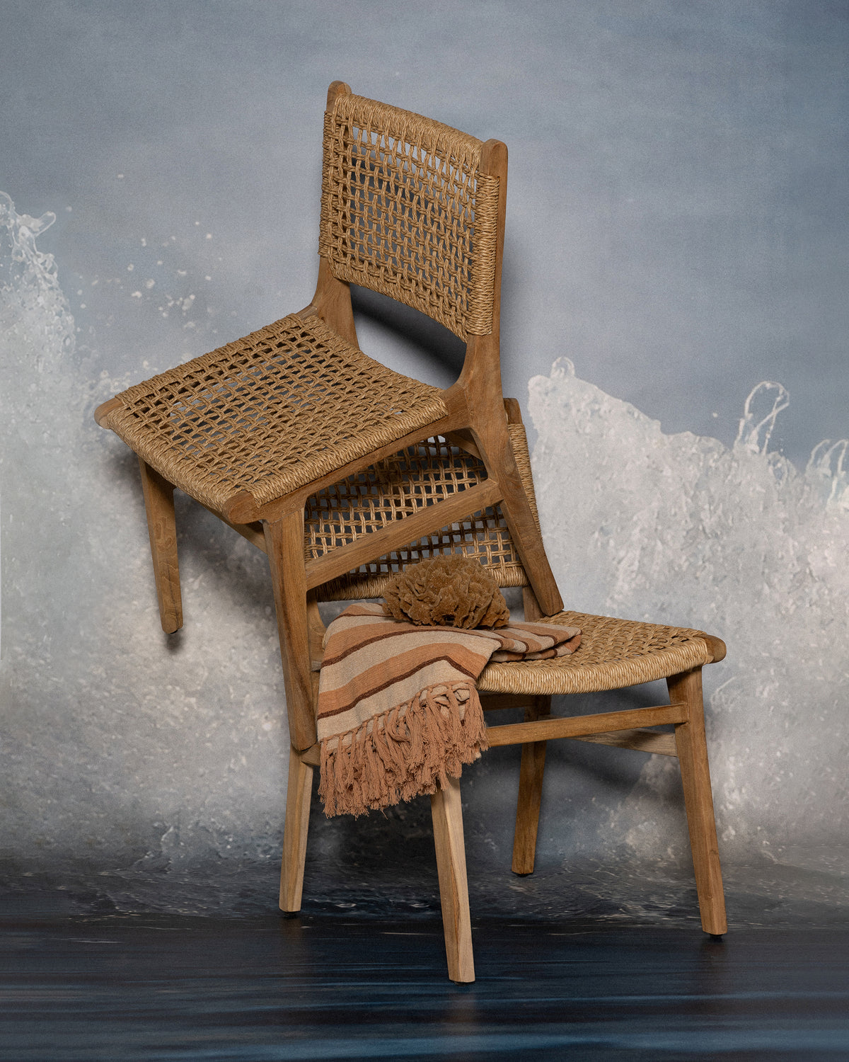 Vogue Teak Chair- Raw/Seagrass