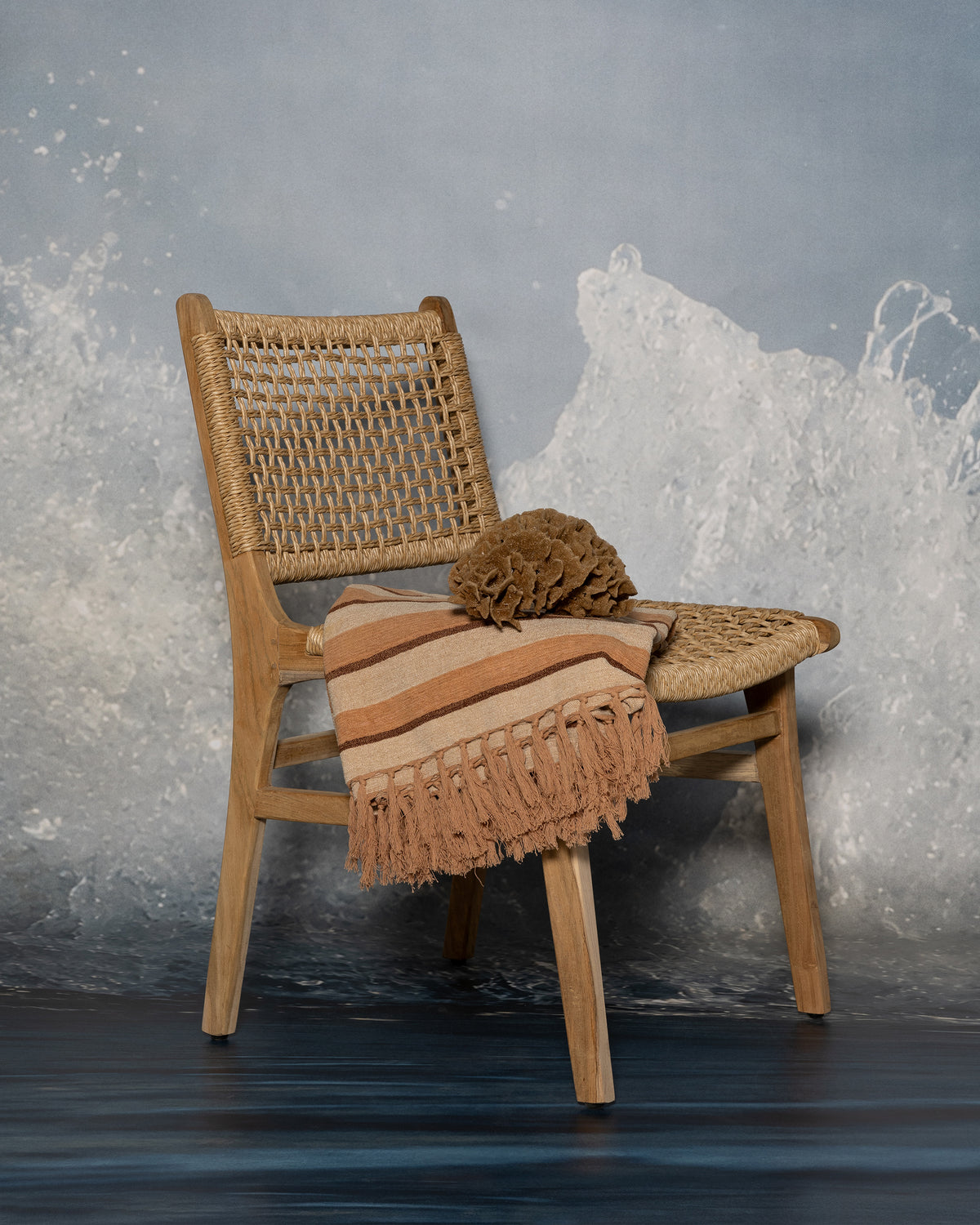 Lido Throw - Guava Stripe