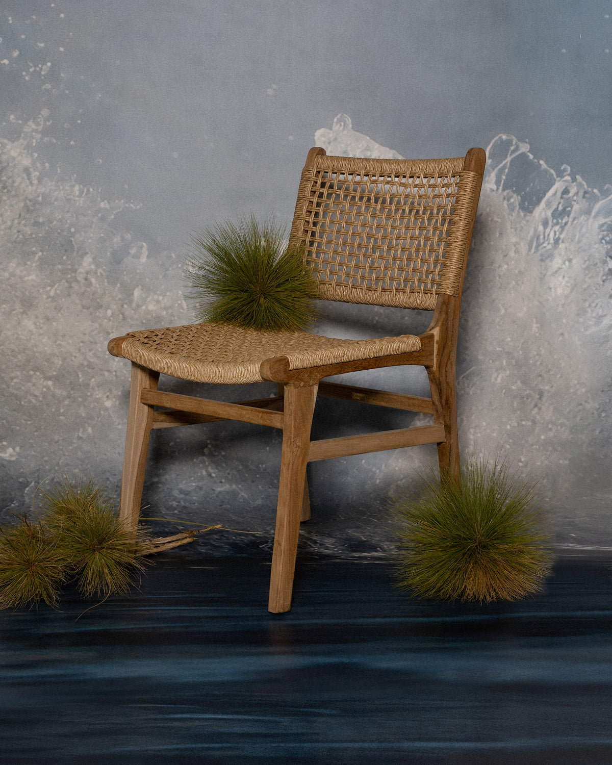 Vogue Teak Chair- Raw/Seagrass