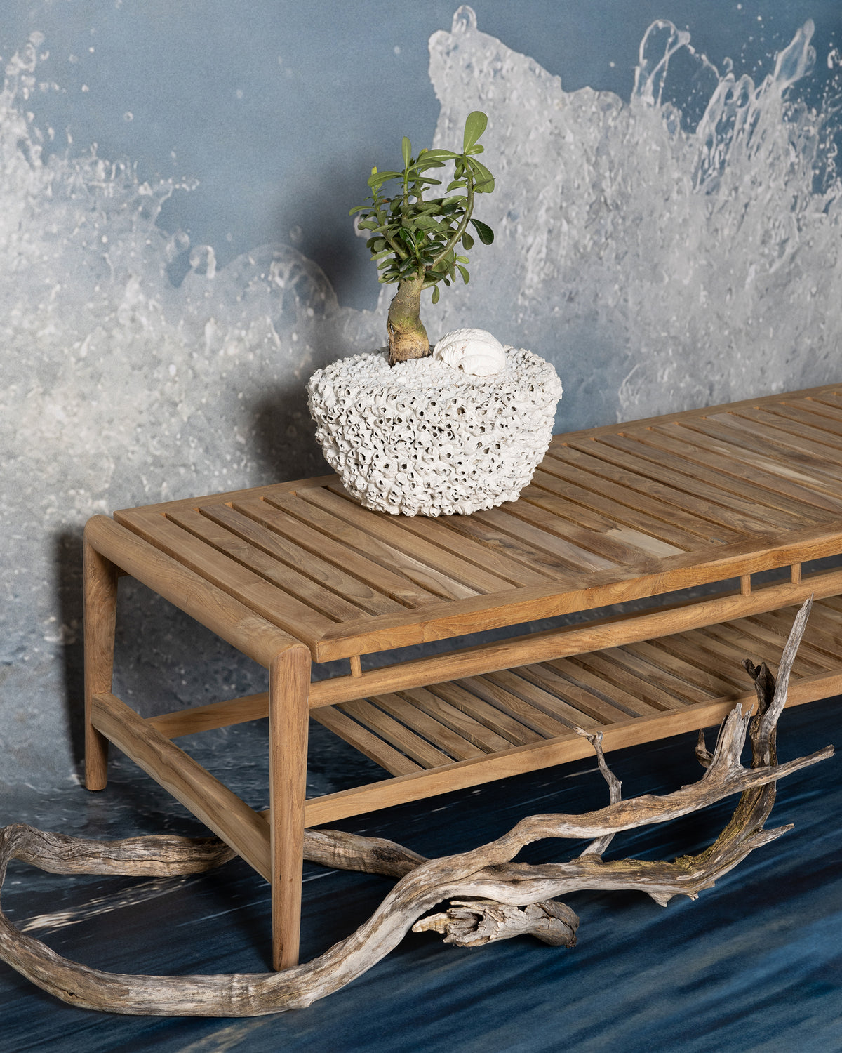 Teak Metro Coffee Table - Raw