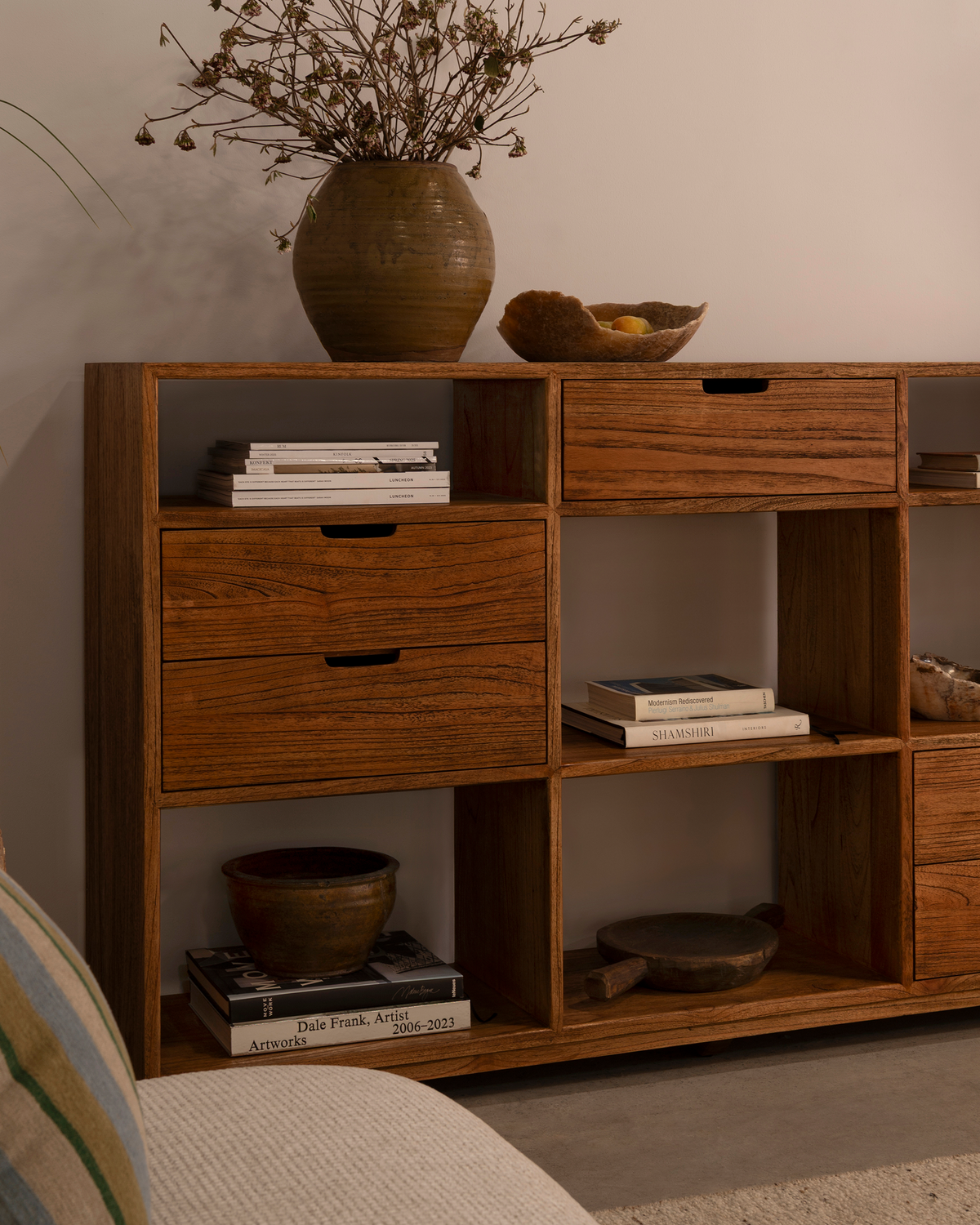 Florida Half Triple Bookcase - Antique Mindi