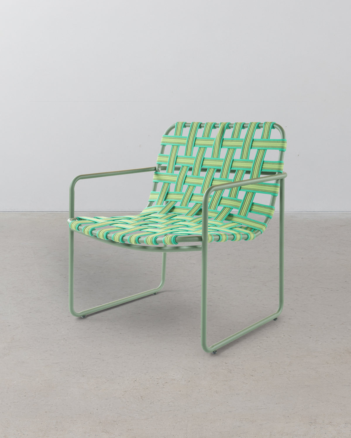Splice Outdoor Lounge Chair - Choc Mint