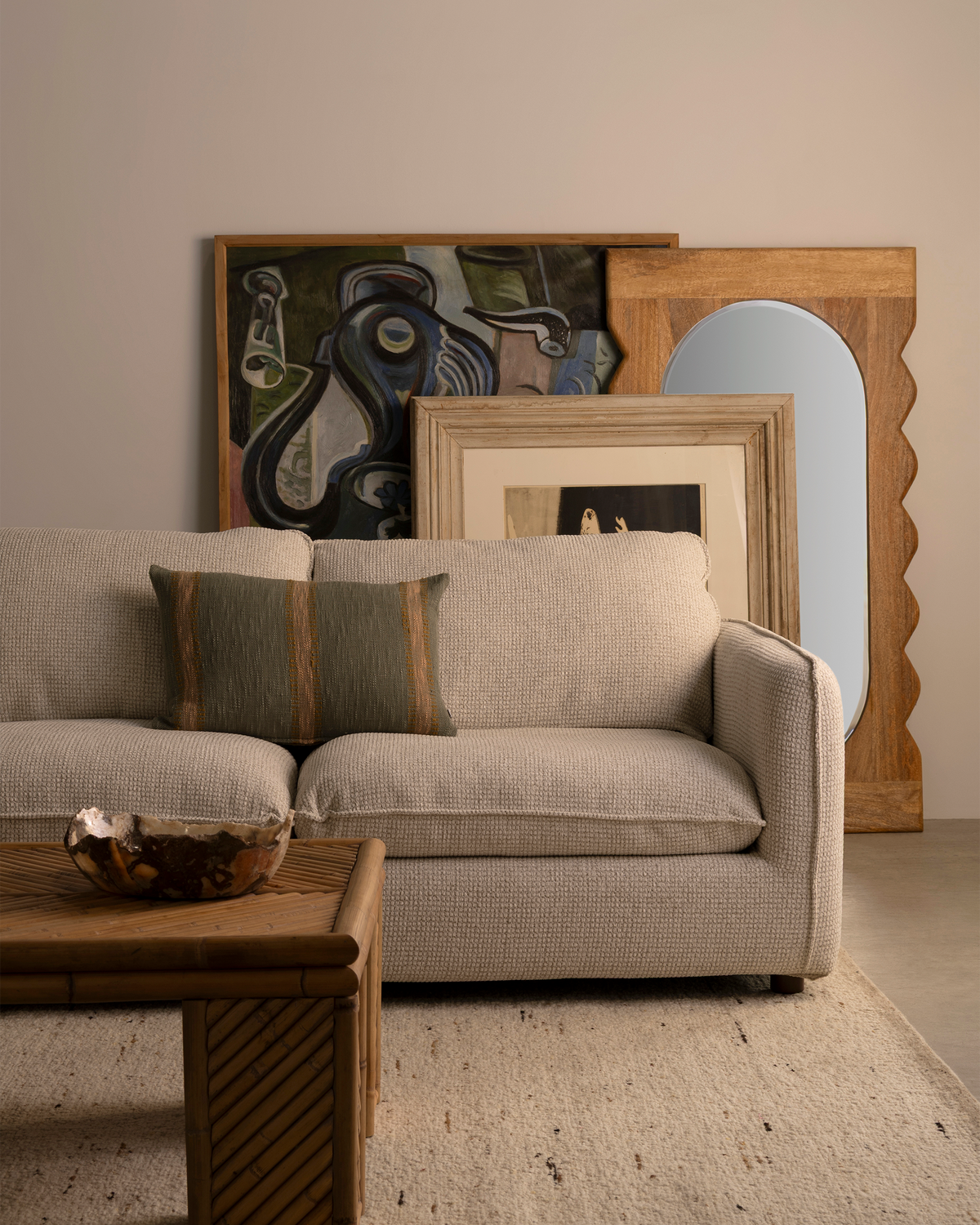 Kumo 2 Piece Modular Sofa - Cream
