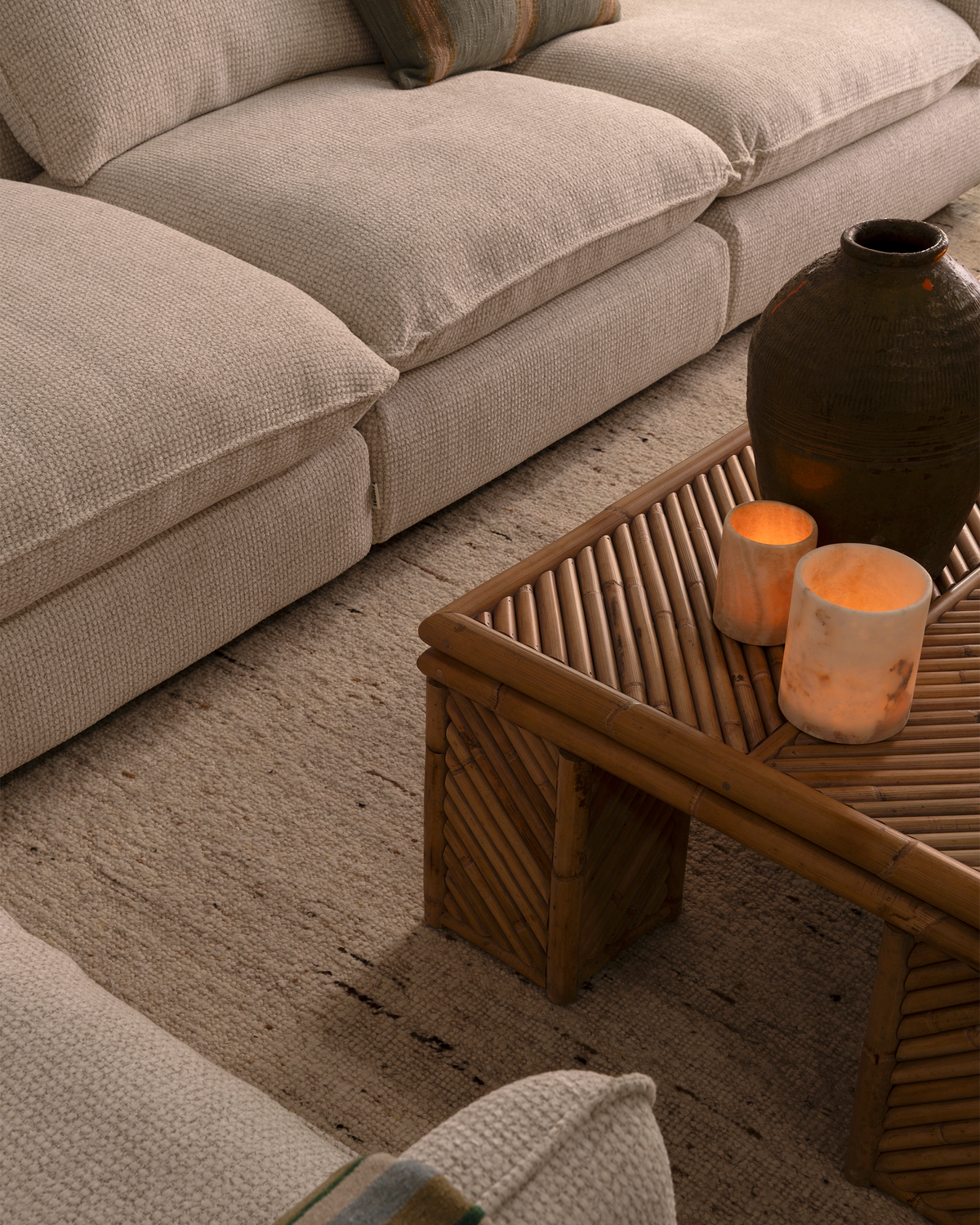 Soho Rattan Coffee Table - Natural
